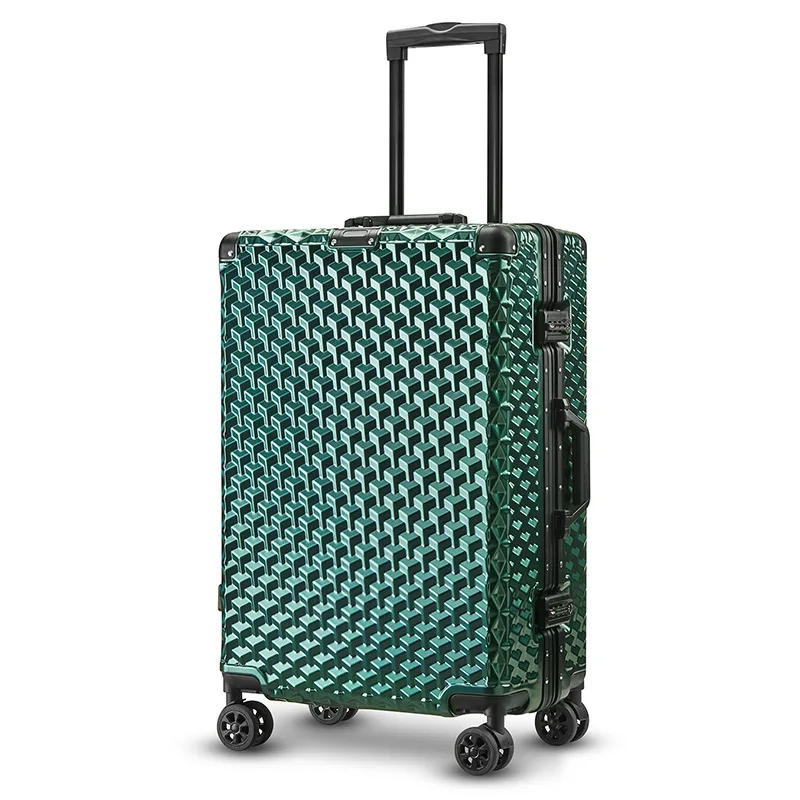 Aluminum Frame Carry On Luggage - New Travel suitcase,password box 24/28 inch