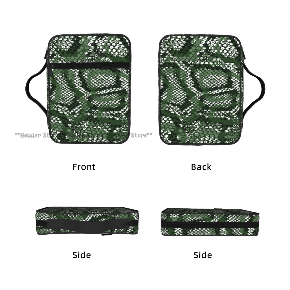 Green Snake Skin Pattern Bible - Handbags ulasan dan harga