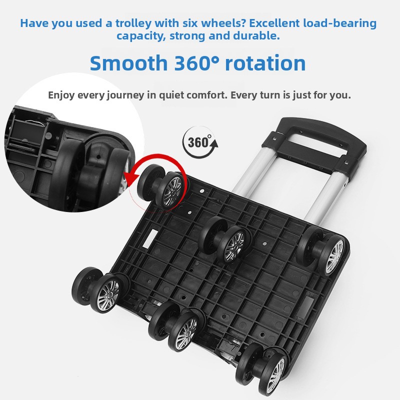 Portable Aluminum Alloy Six-Wh - Aluminum Frame Carry On Luggage ulasan dan harga