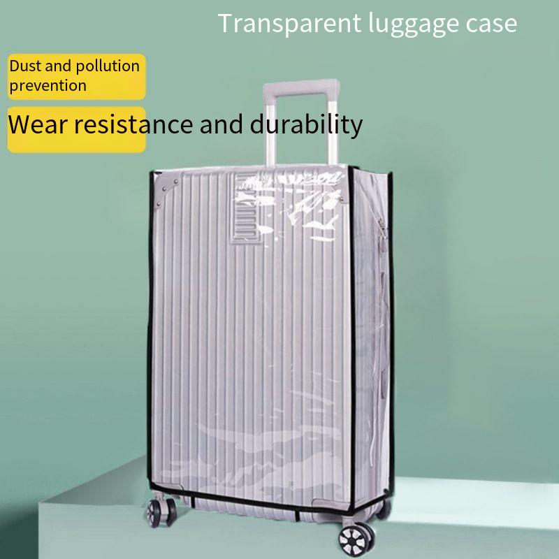 Suitcase protective cover, tra - Luggage Protective Cover Transparent ulasan dan harga