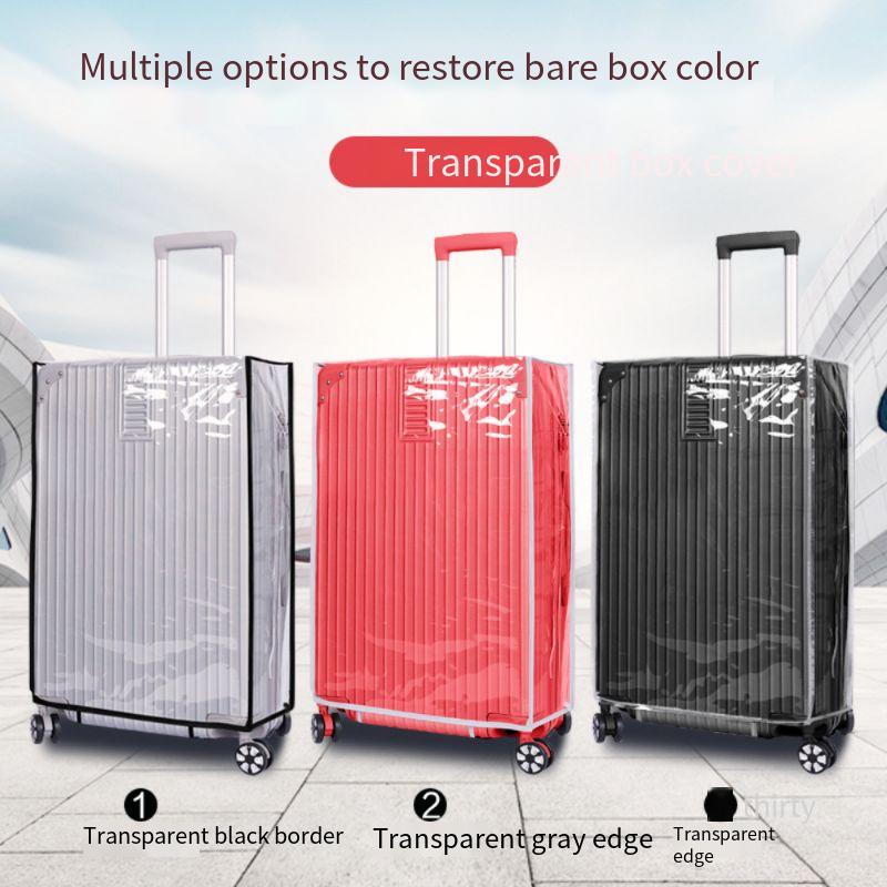 Suitcase protective cover, tra - Luggage Protective Cover Transparent ulasan dan harga