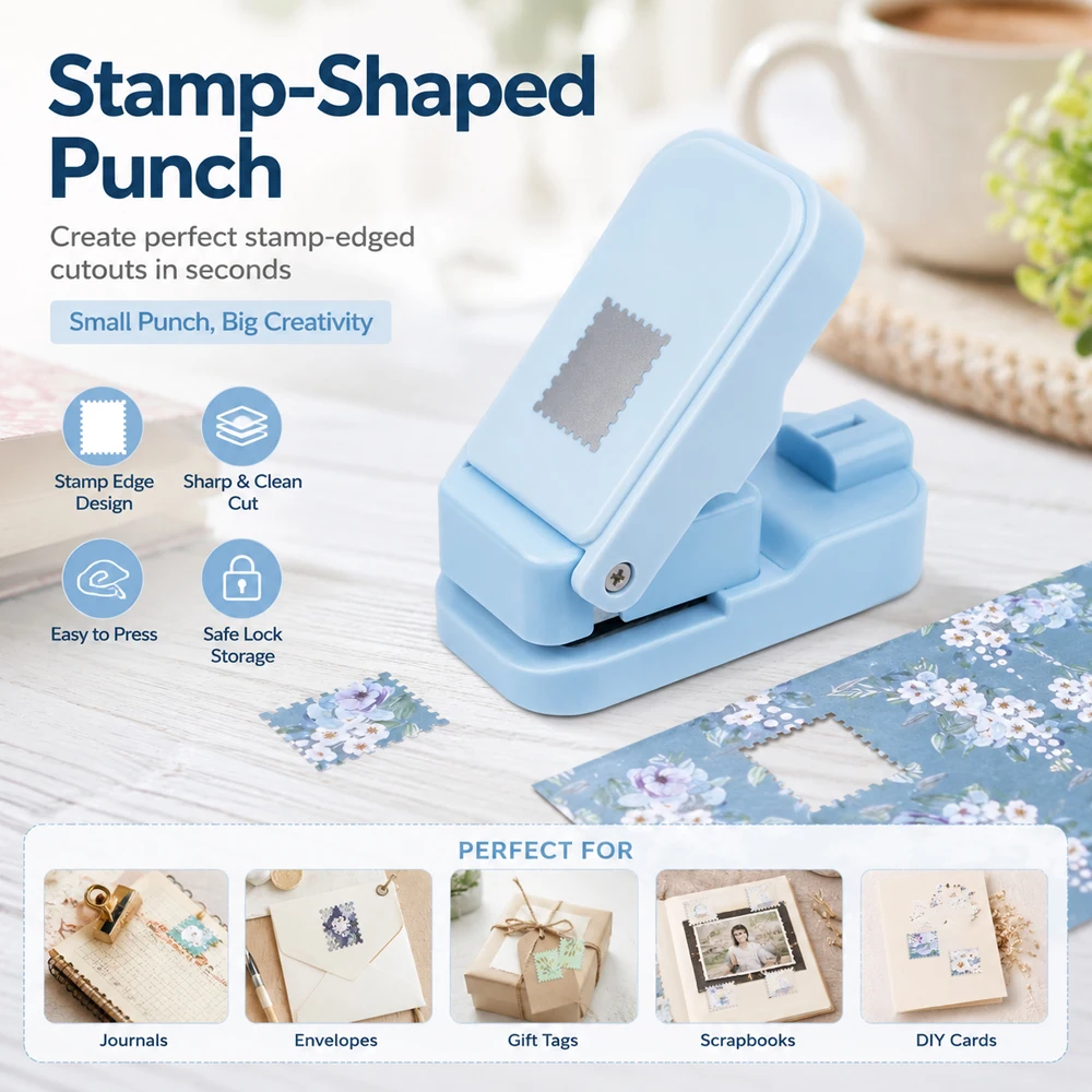 Postage Stamp Edge Paper Punch - Handbags ulasan dan harga
