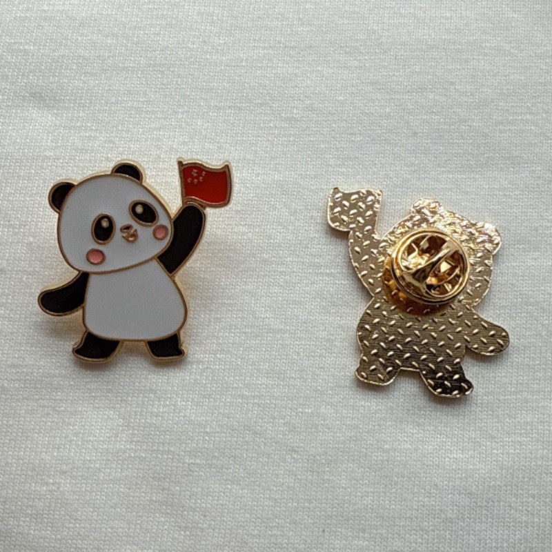 6pcs Cartoon China Panda Badge - Backpacks ulasan dan harga