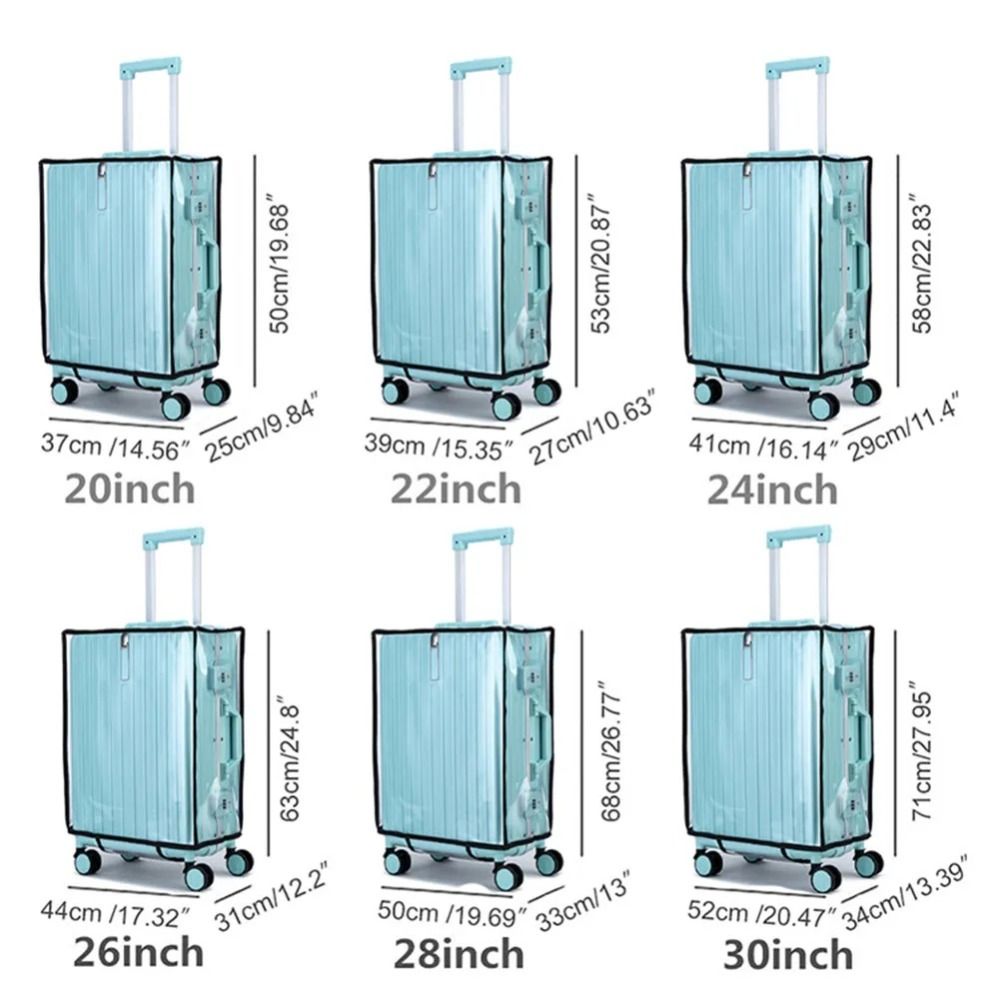 New Travel Luggage Protector C - Luggage Protective Cover Transparent ulasan dan harga