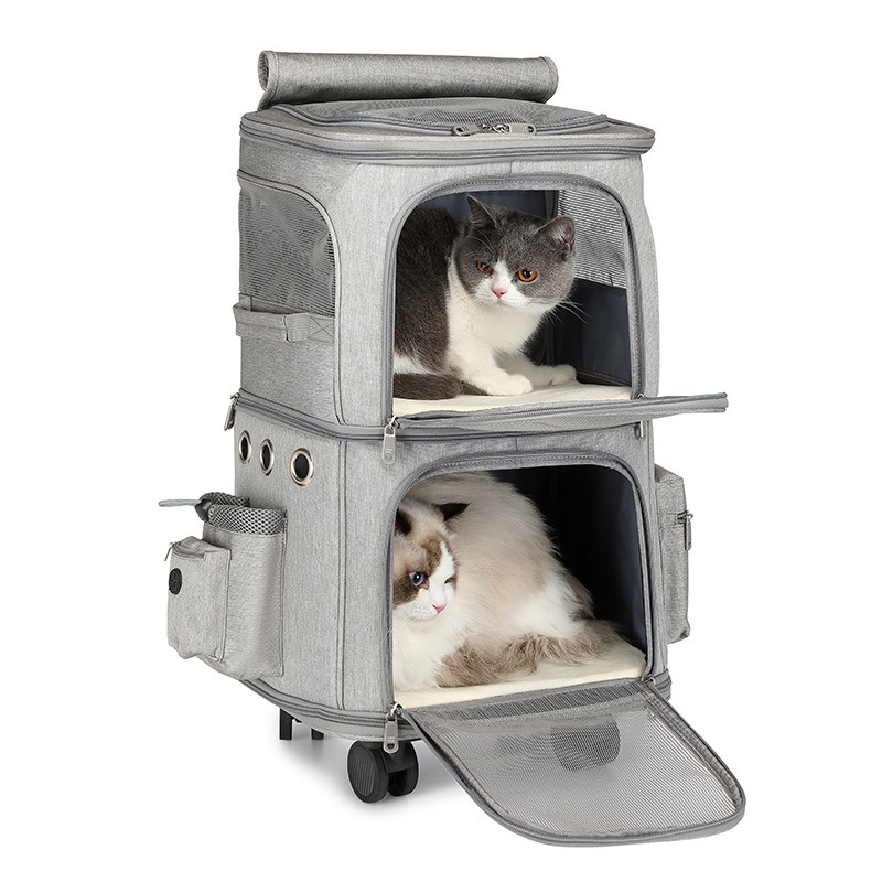 Hanbang Double Layer Pet Rolli - Foldable Rolling Luggage Bag ulasan dan harga