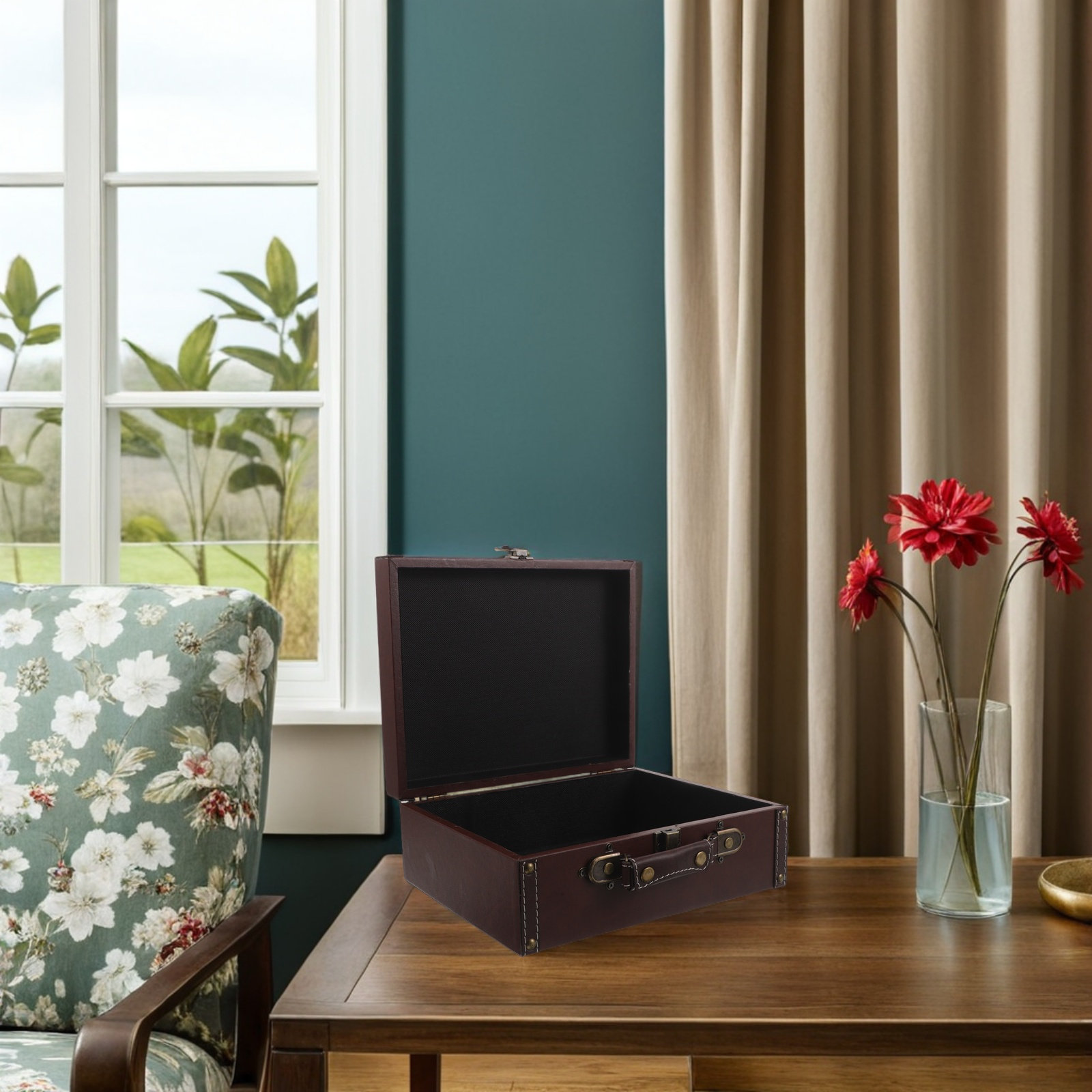 Vintage Suitcase Prop Retro Wo - Retro Vintage Trunk Suitcase ulasan dan harga