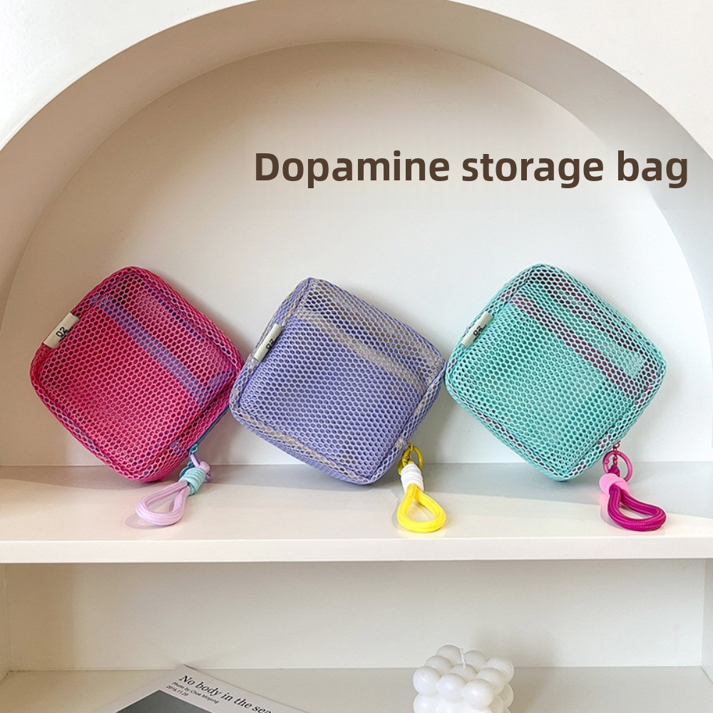 New Dopamine Color Storage Bag - Cosmetic Bags ulasan dan harga