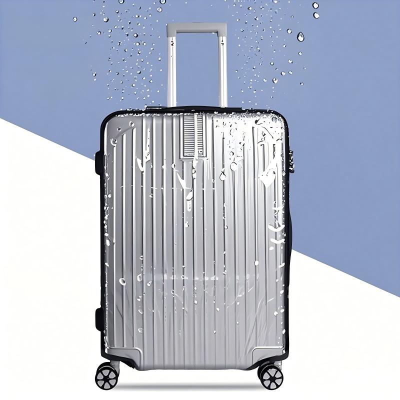 16-28 Inch Transparent PVC Lug - Luggage Protective Cover Transparent ulasan dan harga