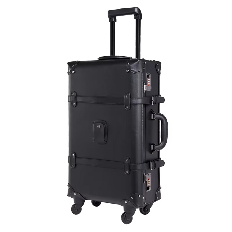 New Retro Rolling Luggage Spin - Retro Vintage Trunk Suitcase ulasan dan harga