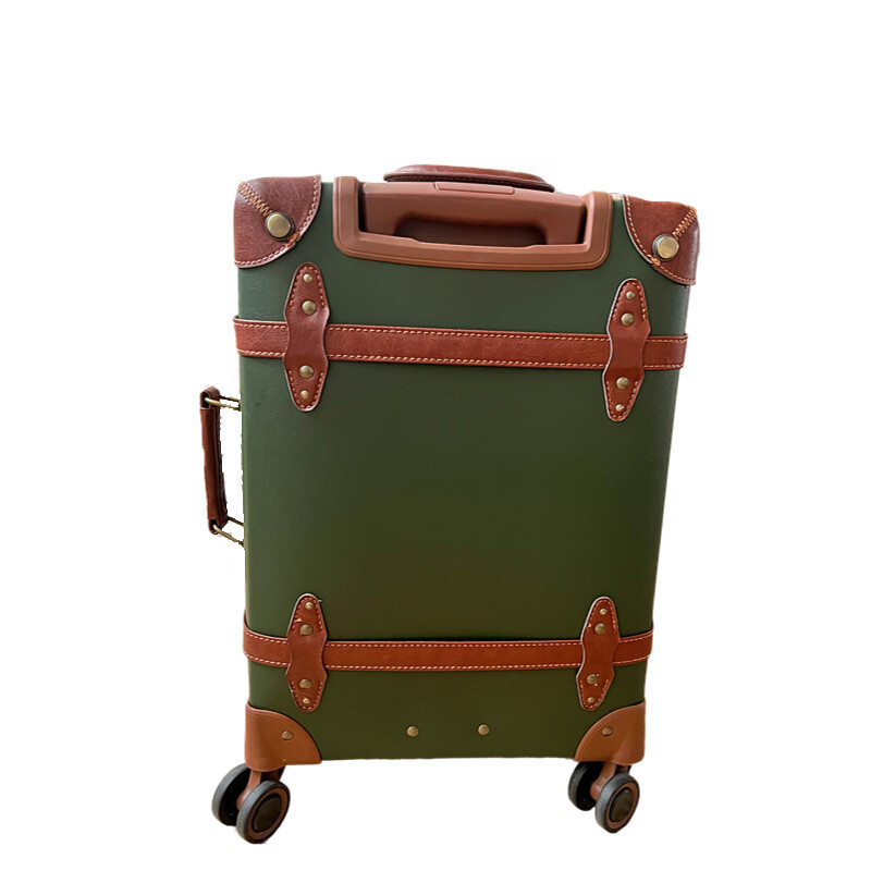 Vintage PU Leather Suitcase fo - Retro Vintage Trunk Suitcase ulasan dan harga