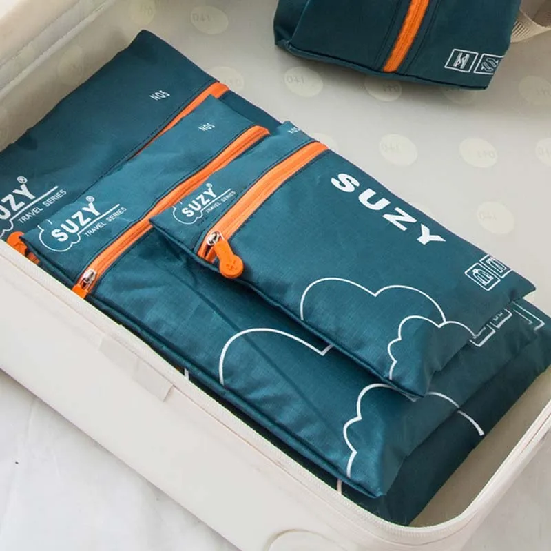 7/6 Pieces Set Travel Organize - Foldable Rolling Luggage Bag ulasan dan harga