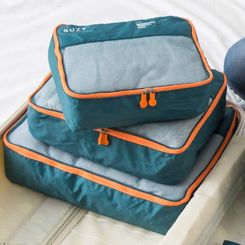7/6 Pieces Set Travel Organize - Foldable Rolling Luggage Bag ulasan dan harga