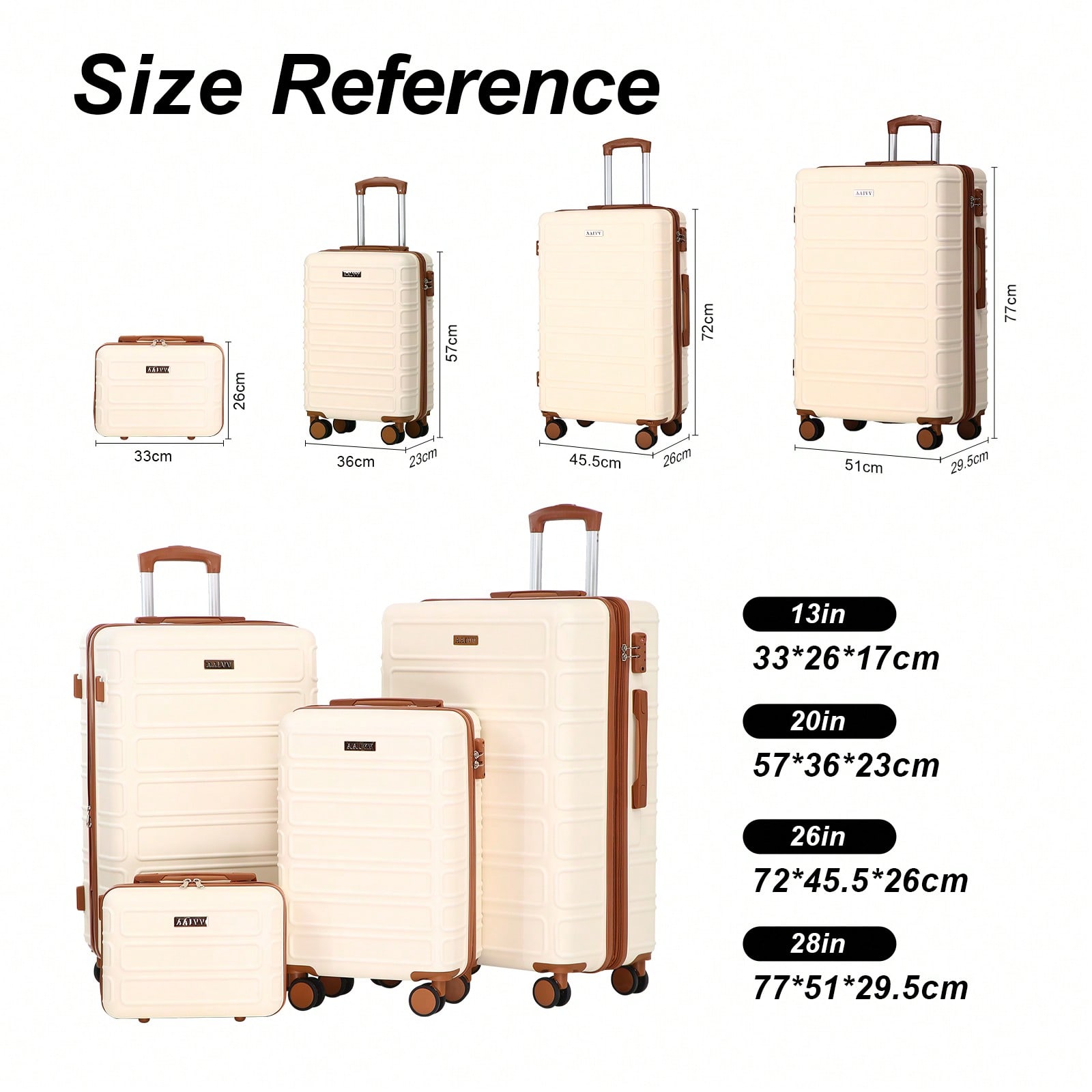 4-In-1 Expandable ABS Luggage  - Expandable Hard Shell Luggage Set ulasan dan harga