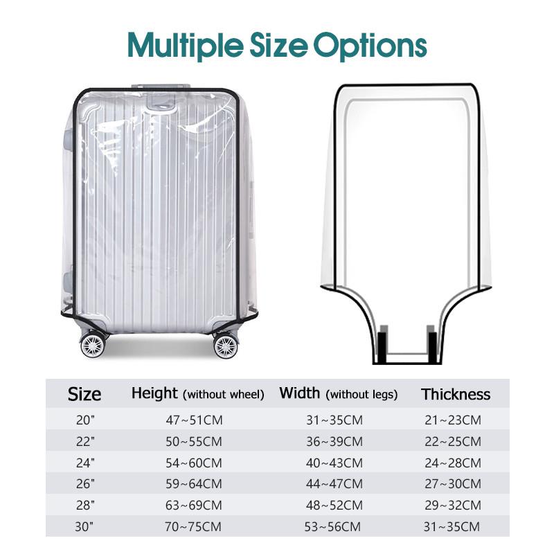 2027 Travel Transparent Luggag - Luggage Protective Cover Transparent ulasan dan harga
