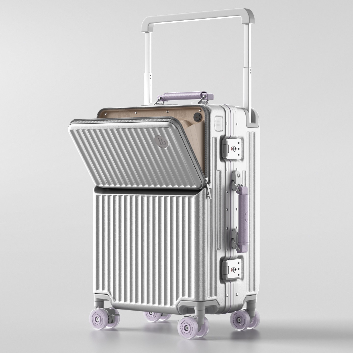 Front Opening Suitcase Wide Ha - Aluminum Frame Carry On Luggage ulasan dan harga