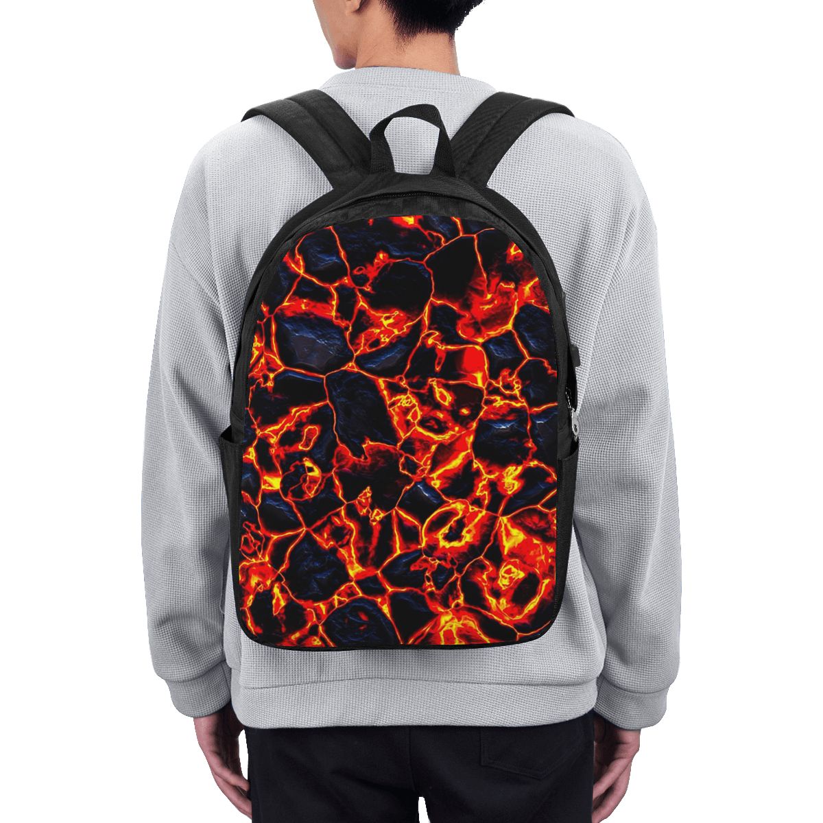 Magma Volcano Lava Fire Backpa - Travel Bags ulasan dan harga
