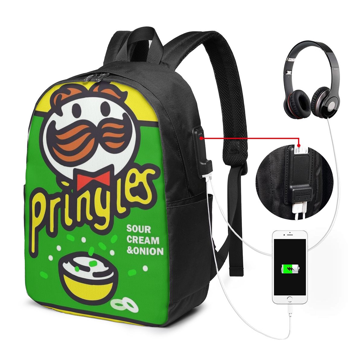 Potato Crisps Chips Pringles P - Backpacks ulasan dan harga