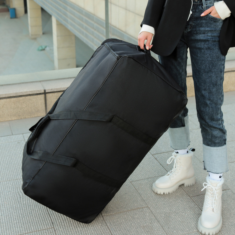 Large Capacity Trolley Bags wi - Foldable Rolling Luggage Bag ulasan dan harga
