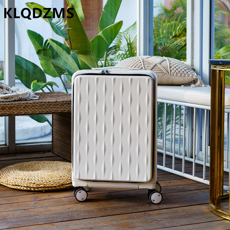 KLQDZMS Travel Luggage Front O - Front Opening Laptop Luggage 24 Inch ulasan dan harga