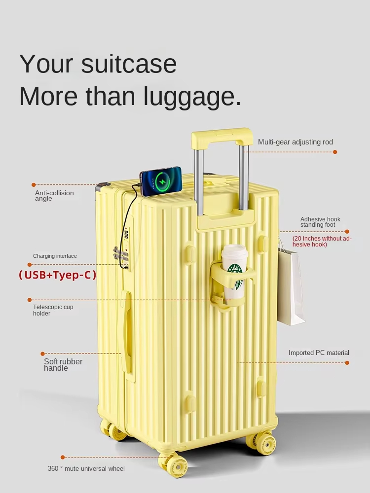 30/ 32 inch Large Capacity Sui - Spinner Wheel Rolling Suitcase 20 Inch ulasan dan harga