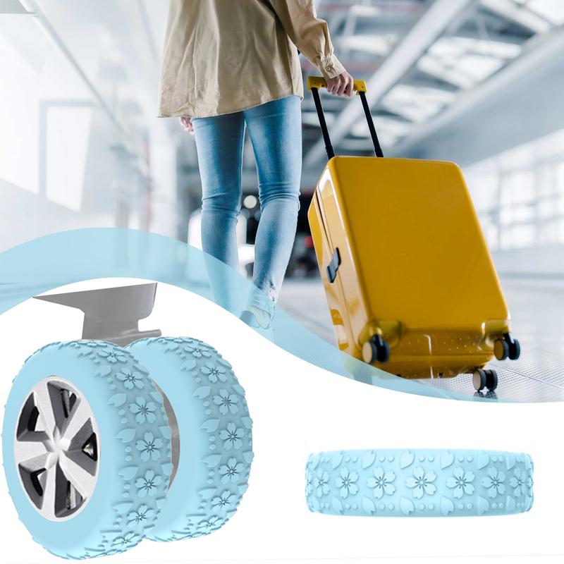 Luggage Wheel Covers 8X Silico - Waterproof Suitcase Cover Protector ulasan dan harga