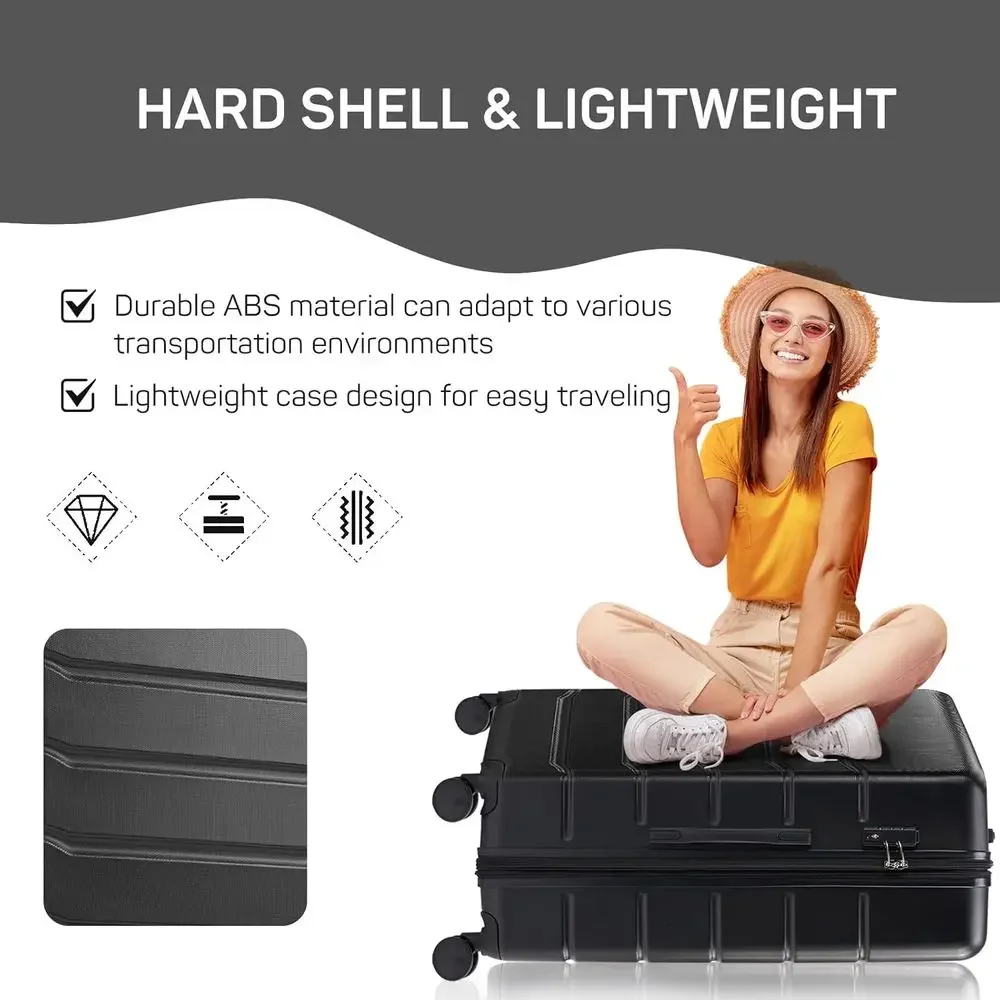 3-Piece Hard Shell Spinner Lug - Expandable Hard Shell Luggage Set ulasan dan harga
