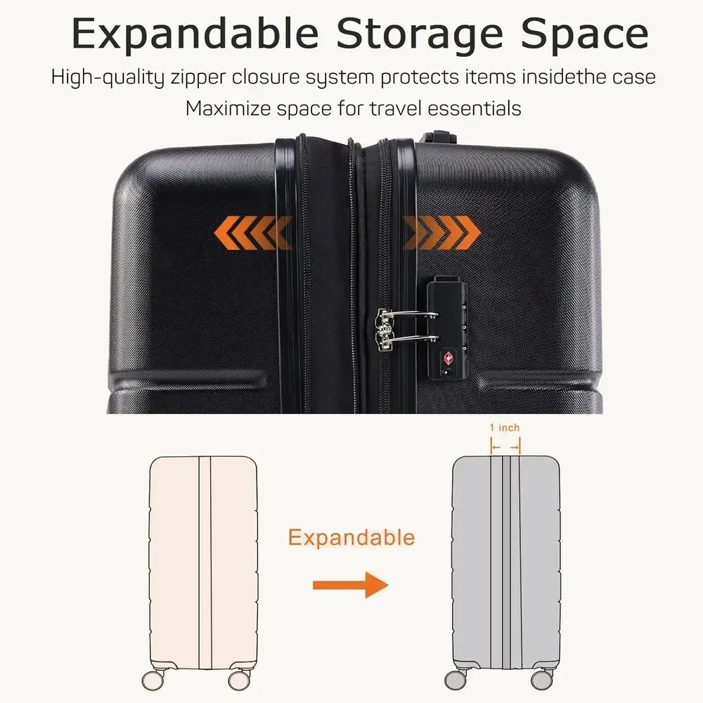 3-Piece Hard Shell Spinner Lug - Expandable Hard Shell Luggage Set ulasan dan harga