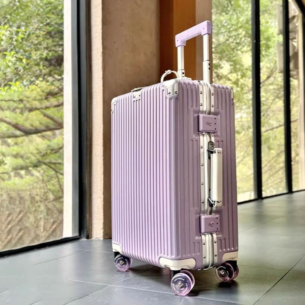 Suitcase Aluminum Frame with C - Aluminum Frame Carry On Luggage ulasan dan harga