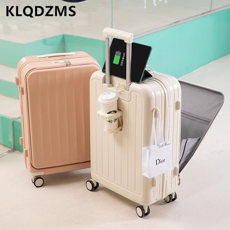 KLQDZMS Multifunctional Suitca - Front Opening Laptop Luggage 24 Inch ulasan dan harga