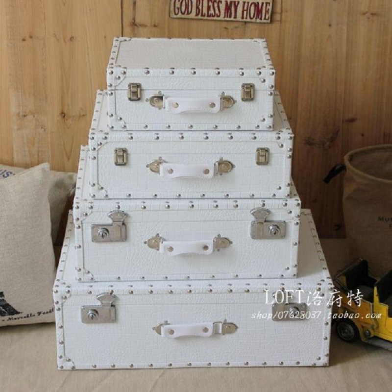 Crocodile Leather Pattern Trav - Retro Vintage Trunk Suitcase ulasan dan harga