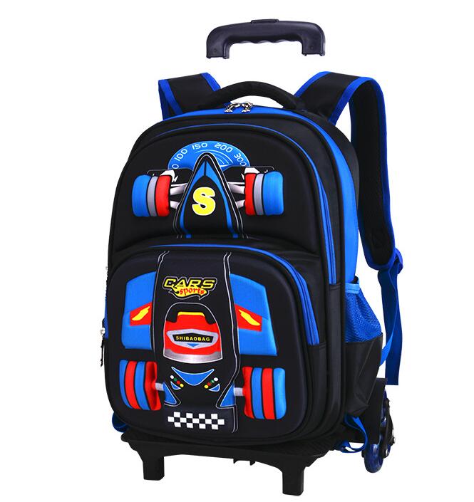 kids School Rolling backpack   - Foldable Rolling Luggage Bag ulasan dan harga