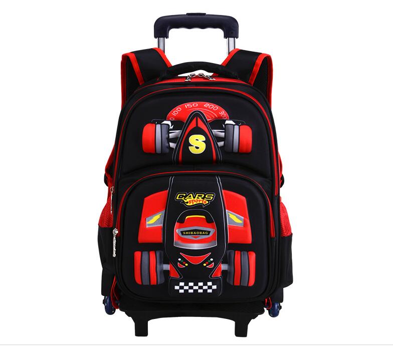 kids School Rolling backpack   - Foldable Rolling Luggage Bag ulasan dan harga