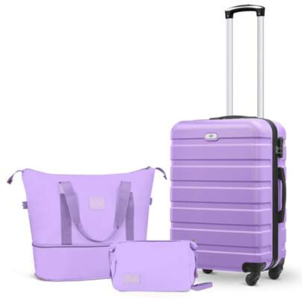 3 Piece Carry On Luggage Set 2 - Expandable Hard Shell Luggage Set ulasan dan harga