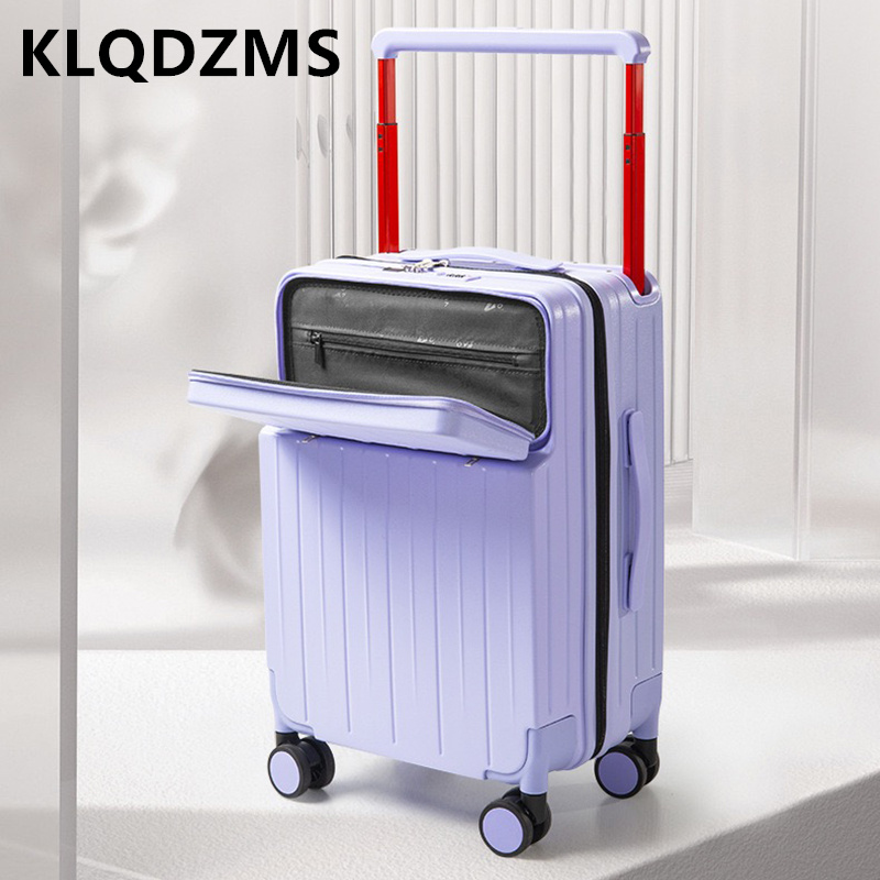 KLQDZMS 24 Inch Luggage Compar - Front Opening Laptop Luggage 24 Inch ulasan dan harga