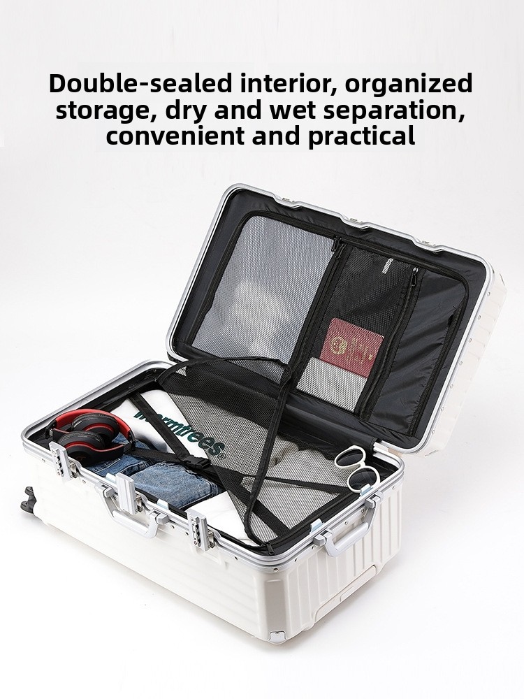Aluminum Frame Luggage Suitcas - Aluminum Frame Carry On Luggage ulasan dan harga