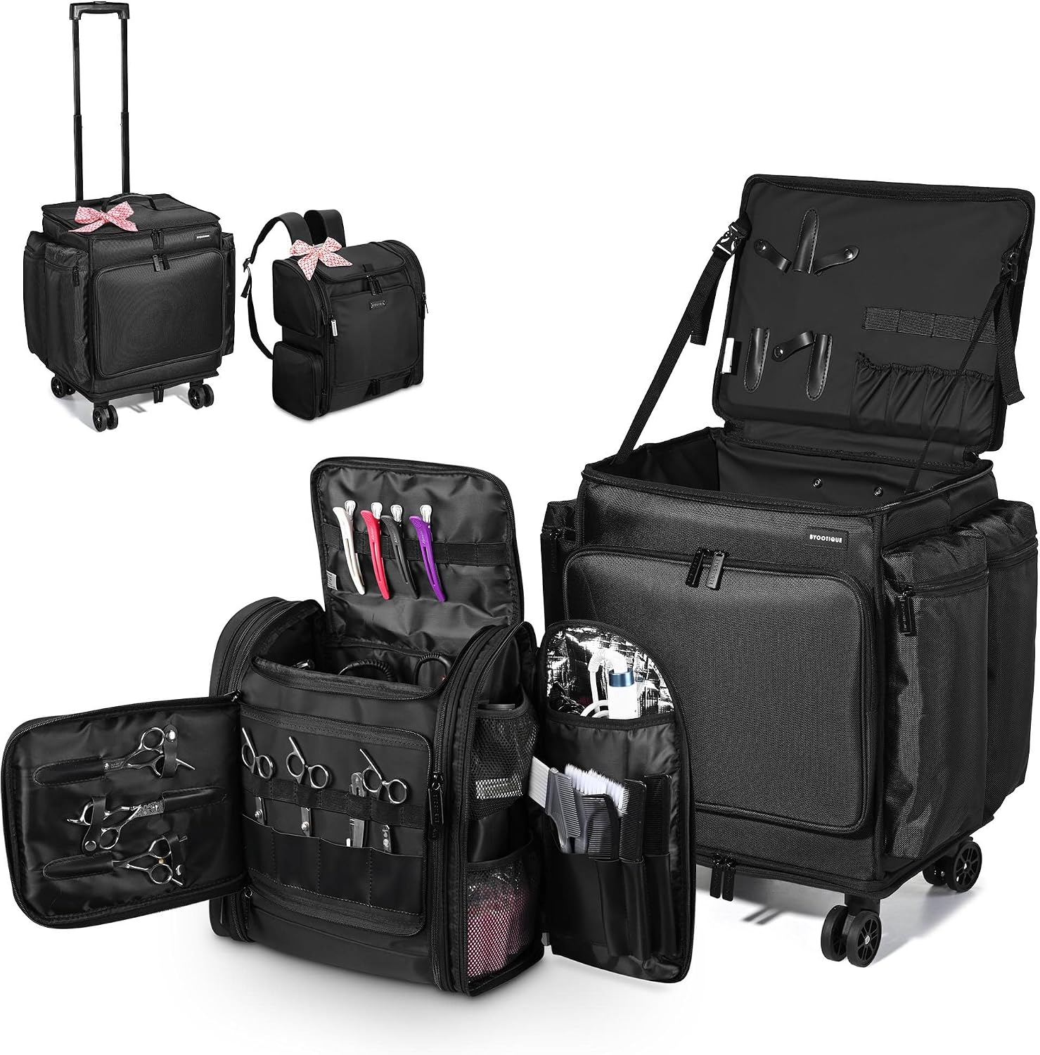 Soft Sided Rolling Makeup Trai - Backpacks ulasan dan harga