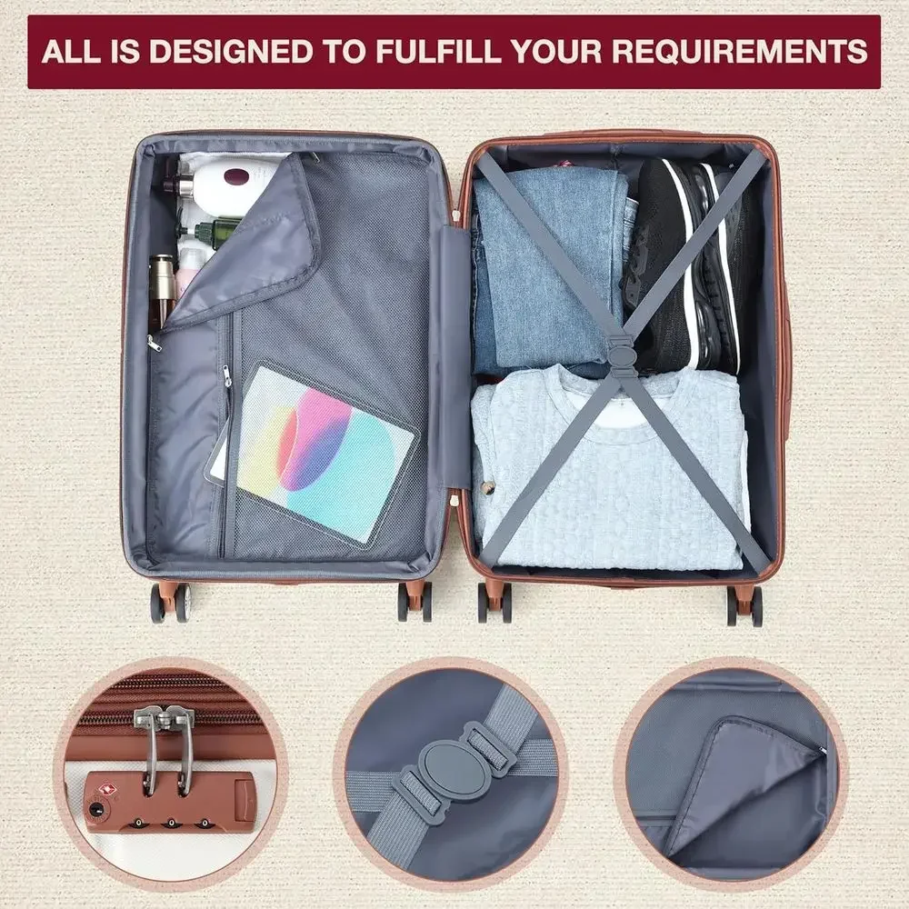Expandable 3-Piece Hardshell L - Expandable Hard Shell Luggage Set ulasan dan harga