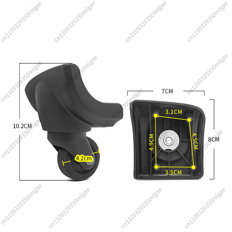 Luggage Replacement Wheel ZD24 - Silent Replacement Luggage Wheels ulasan dan harga