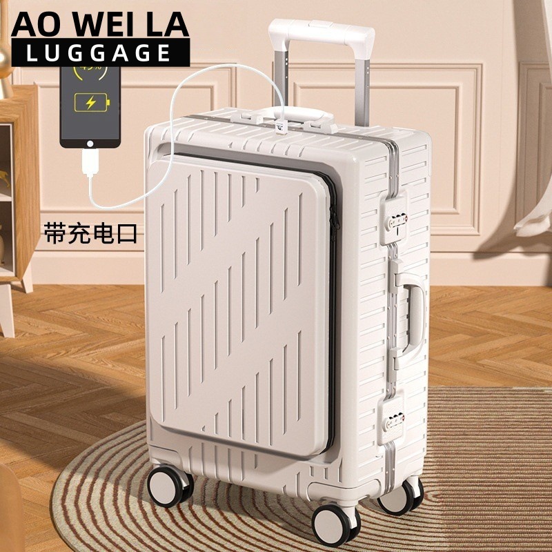 Front Opening Business Luggage - Aluminum Frame Carry On Luggage ulasan dan harga