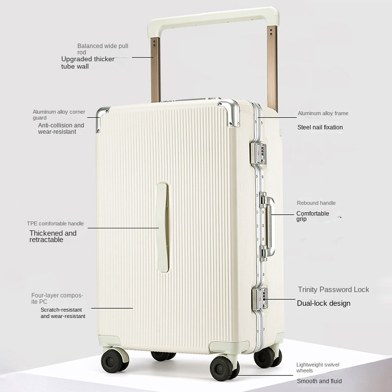 New 28-inch Wide-handle Suitca - Spinner Wheel Rolling Suitcase 20 Inch ulasan dan harga