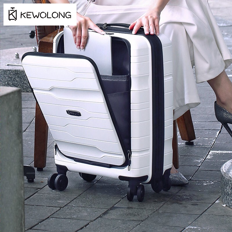 20 Inch Front Opening Carry On - Cabin Size Lightweight Travel Trolley ulasan dan harga