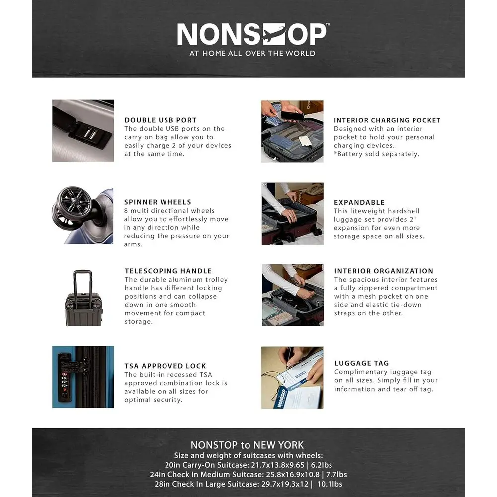 Expandable Spinner Luggage Set - Expandable Hard Shell Luggage Set ulasan dan harga