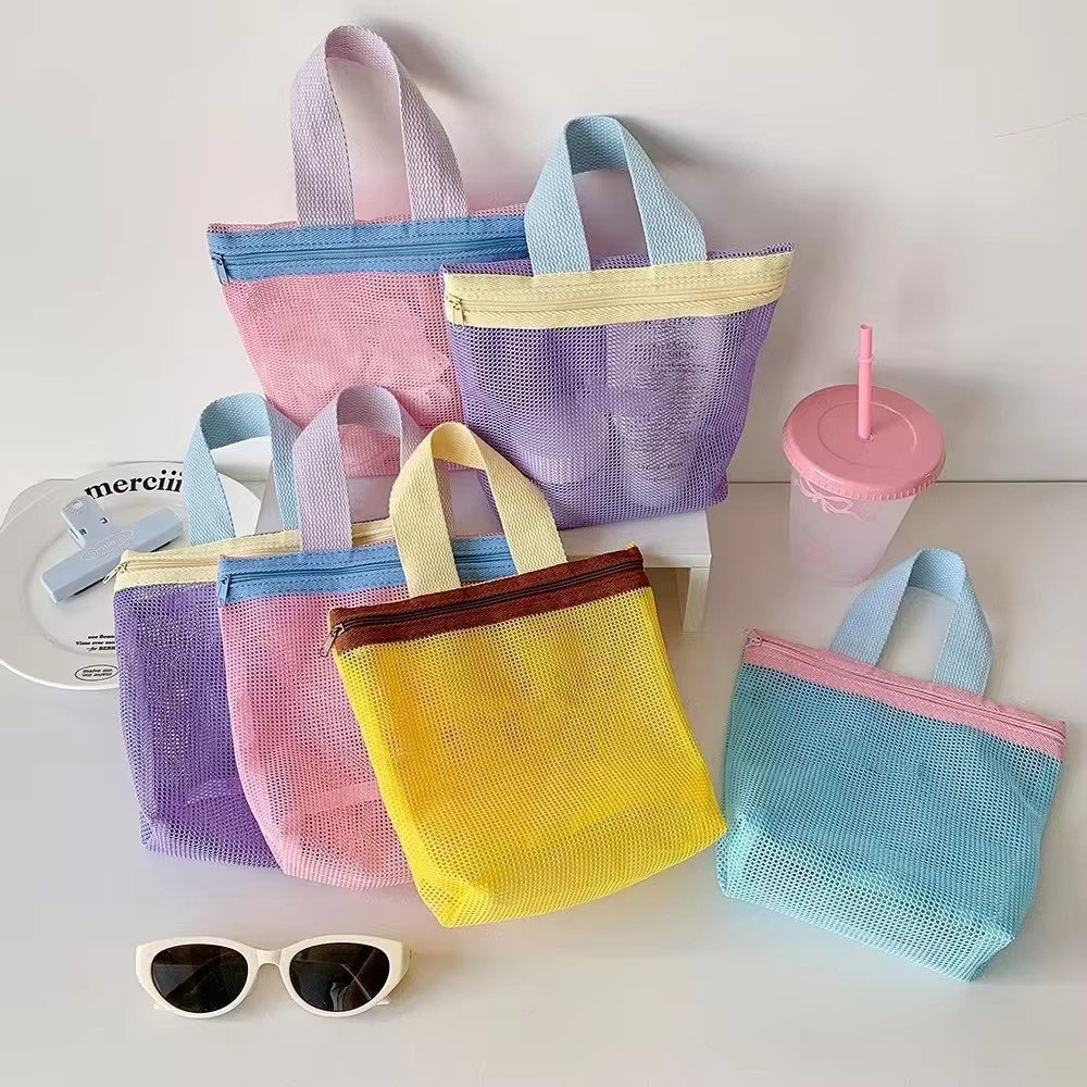 New Dopamine Mesh Toiletry Bag - Cosmetic Bags ulasan dan harga