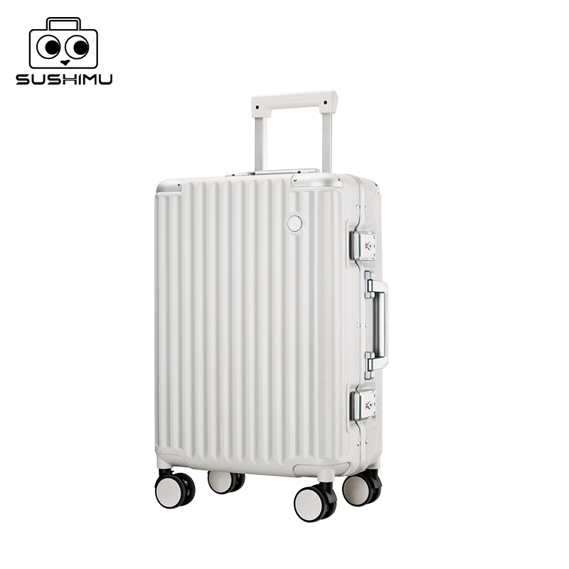 sushimu Suitcase  Travel Suitc - Aluminum Frame Carry On Luggage ulasan dan harga