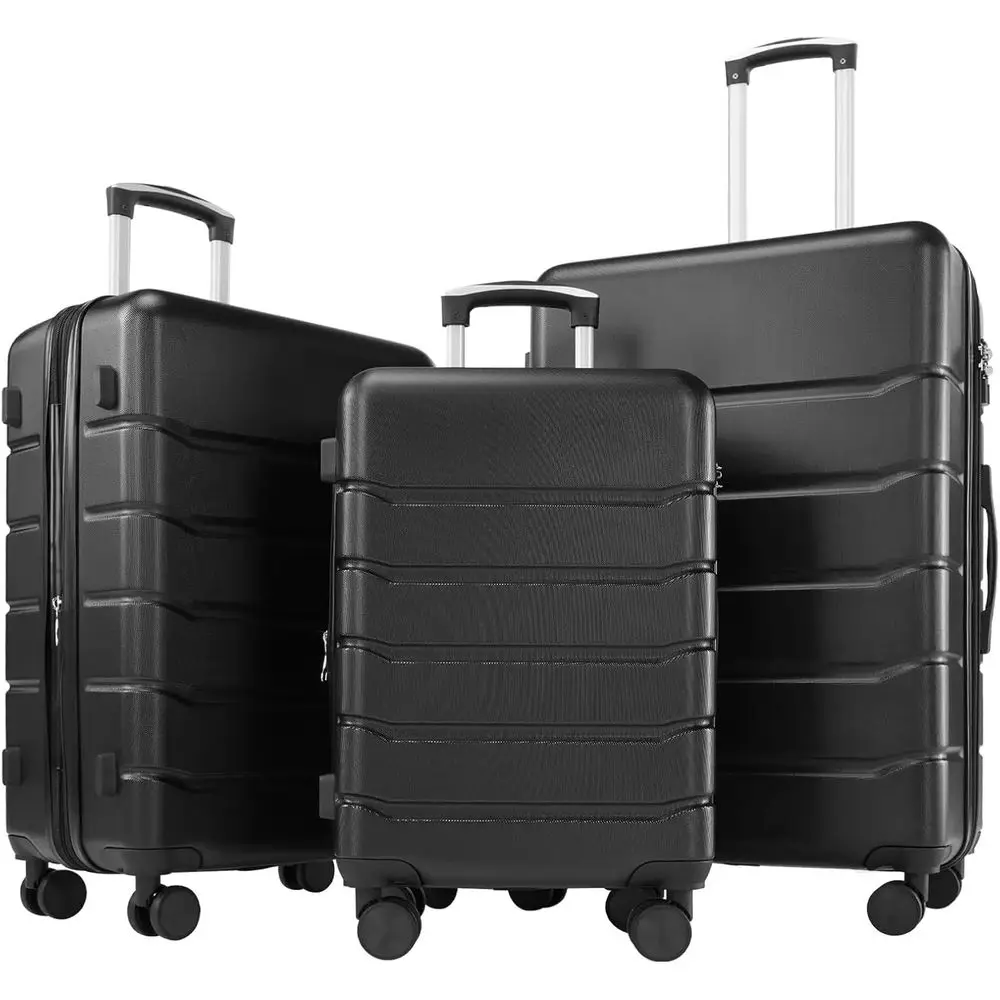 3-Piece Hard Shell Spinner Lug - Expandable Hard Shell Luggage Set ulasan dan harga