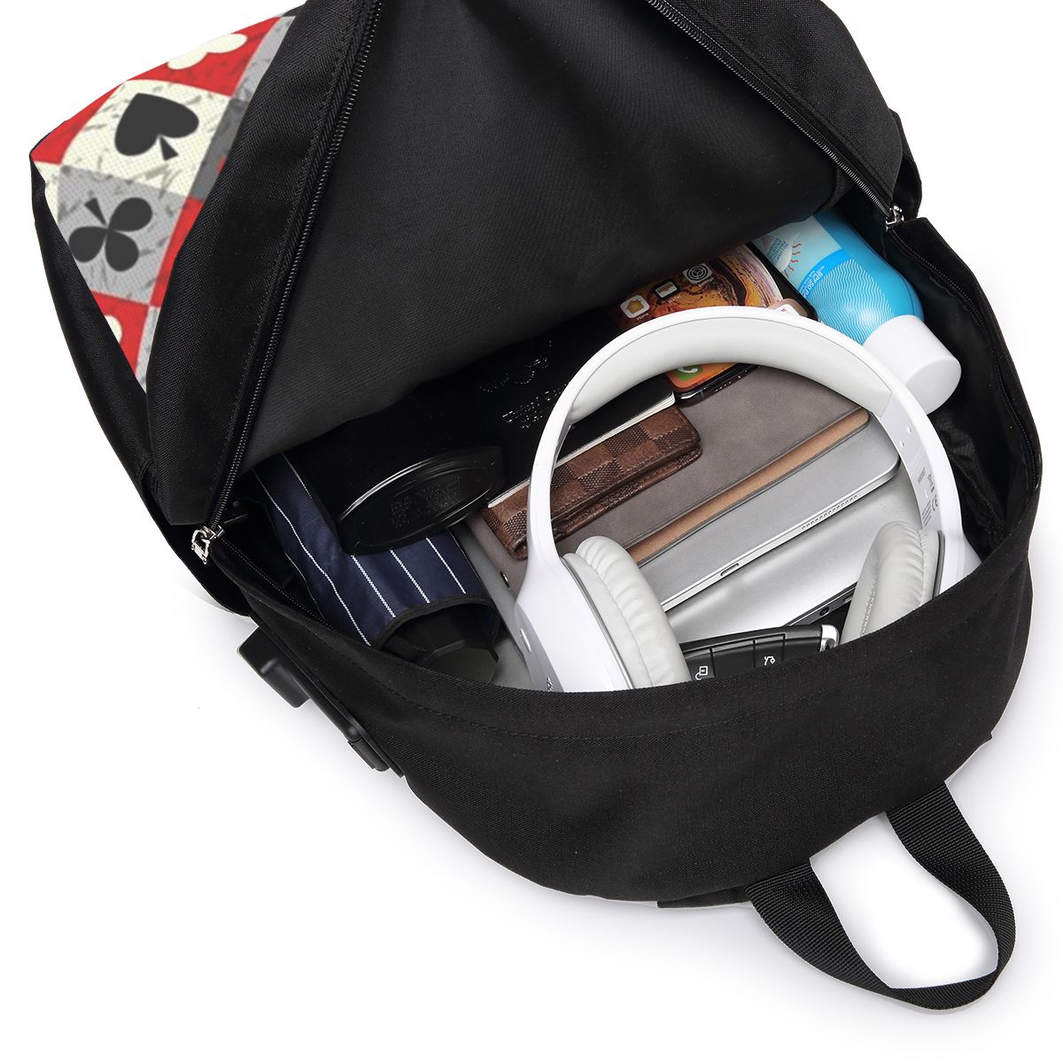 Playing Cards Poker Print Back - Travel Bags ulasan dan harga