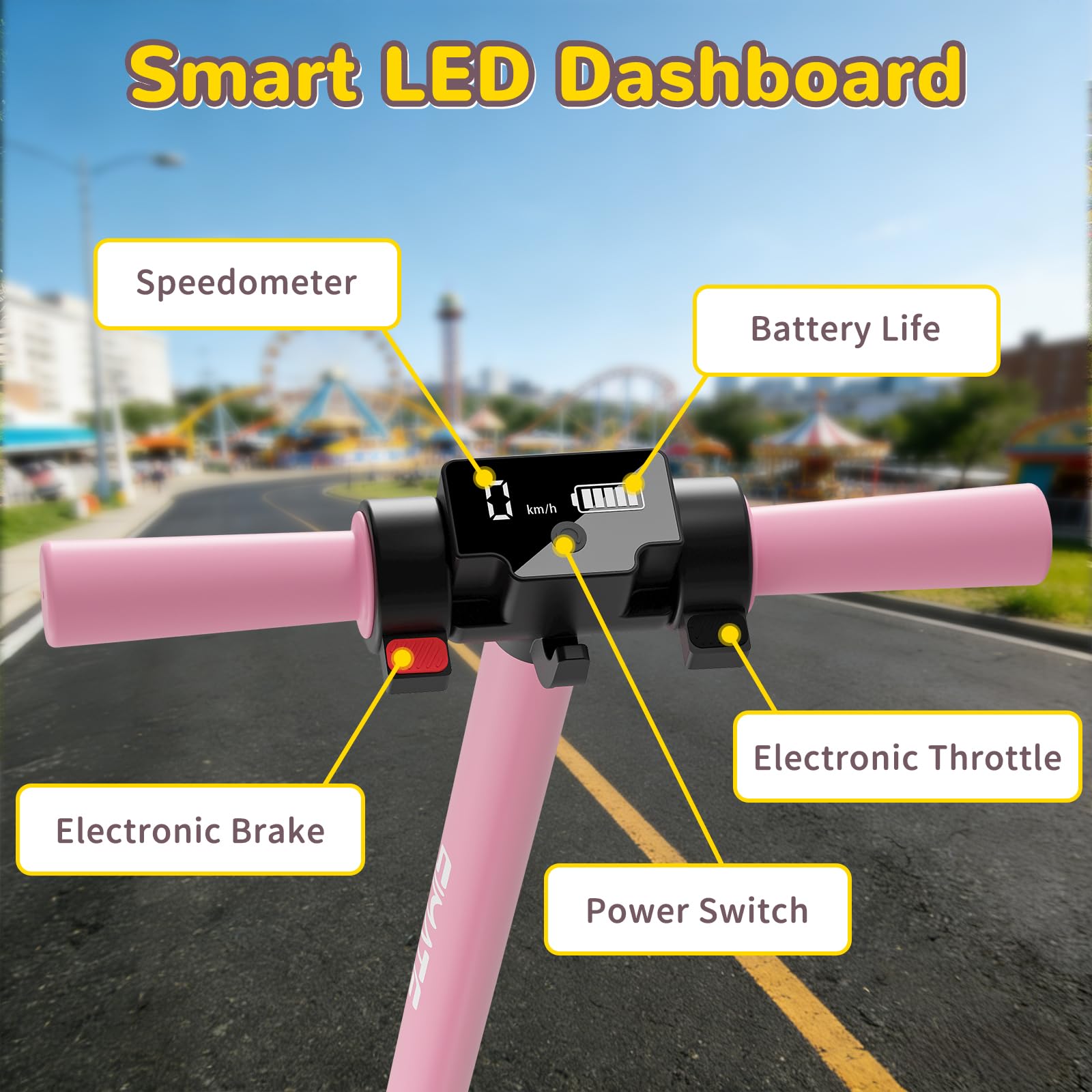 SIMATE Electric Scooter for Ki - Kids Ride On Suitcase Scooter ulasan dan harga