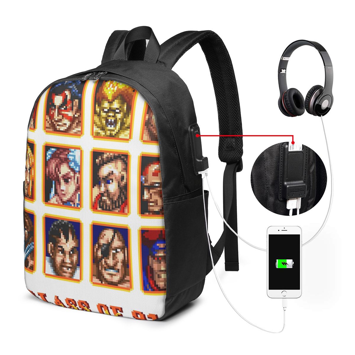 Defeated Portraits Super Stree - Travel Bags ulasan dan harga