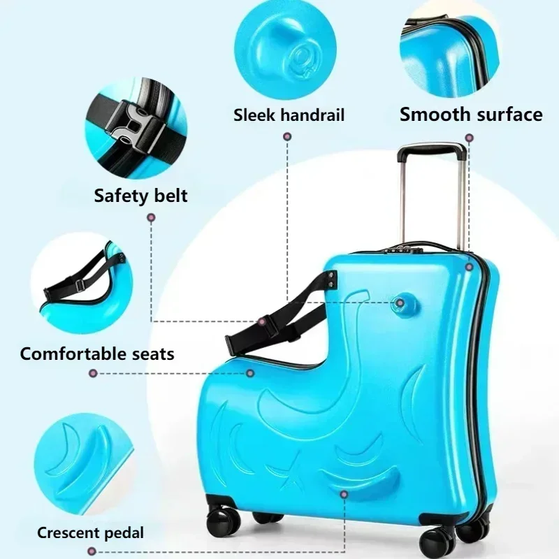 Kids Ride On Suitcase with Whe - Kids Ride On Suitcase Scooter ulasan dan harga