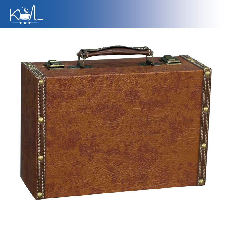 Vintage Brown Decorative Suitc - Retro Vintage Trunk Suitcase ulasan dan harga